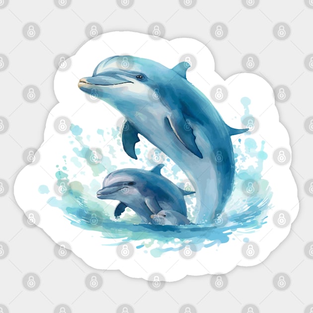 Dolphin Sticker by ArtfulDesign